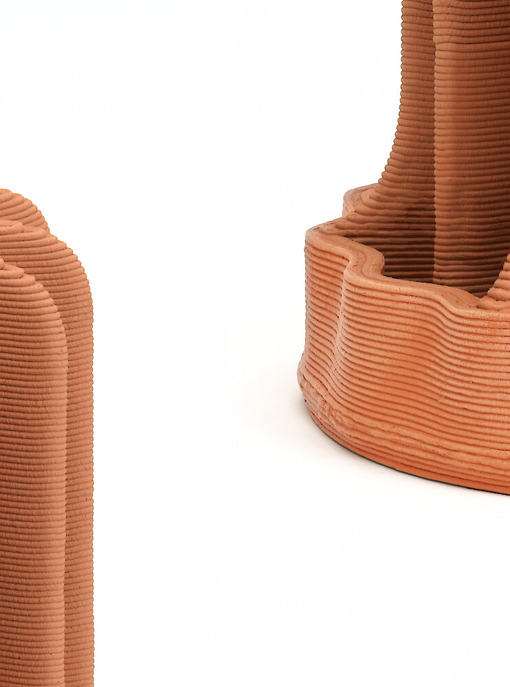 Luftbefeuchter aus gedrucktem Ton