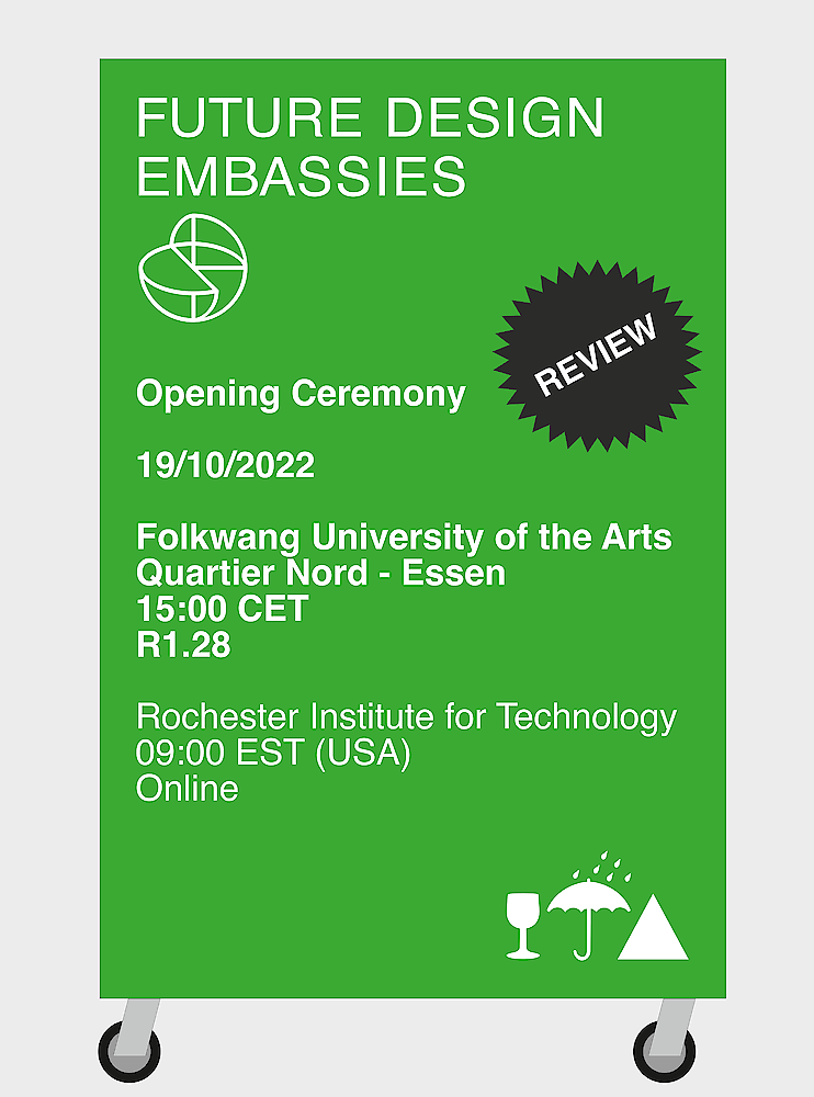 Artikel Vorschaubild: Future Design Embassies – Opening Ceremony 19.10.2022 15:00 CET R1.28