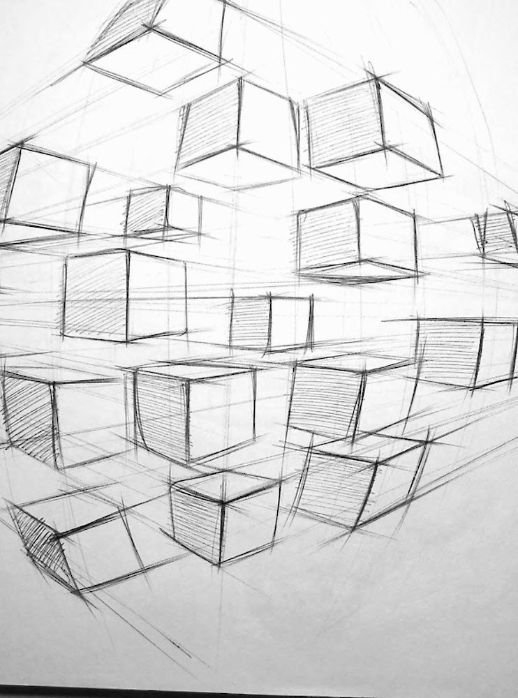 2D-Darstellung | Analog|Skizzieren und Zeichnen | eine Sprache des Designs